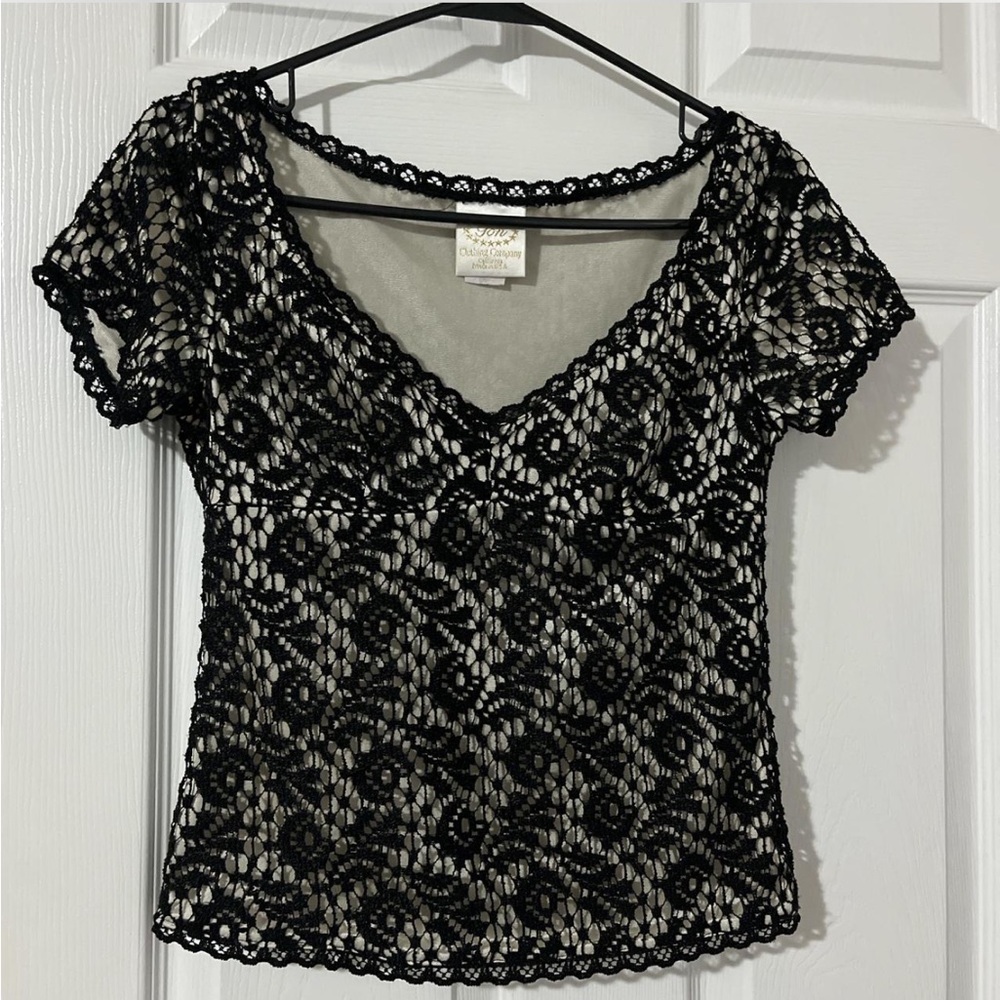 The Clothing Company Black Lace Blouse